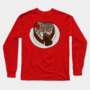 Heart-Shaped Lava Cake Long Sleeve T-Shirt